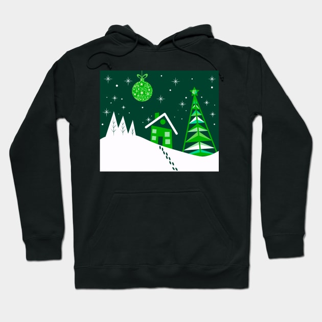 Seasonal Festive Winter Time Christmas Mood Hoodie by JeLoTall